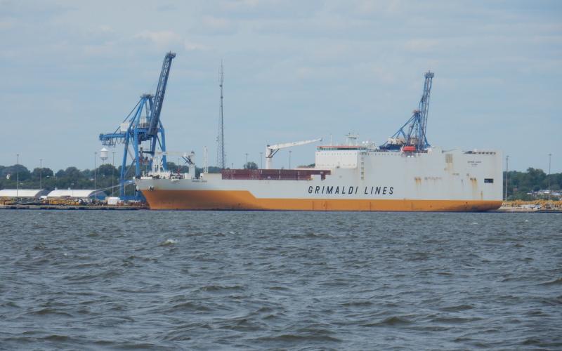 Ro-Ro container carrier Grande Lagos at Dundalk Marine Terminal