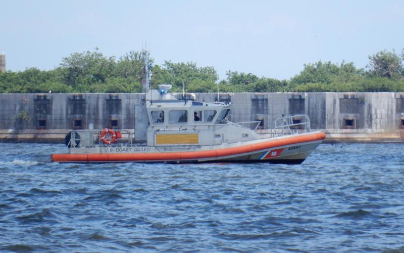 USCG Response Boat 45697 near Fort Carroll