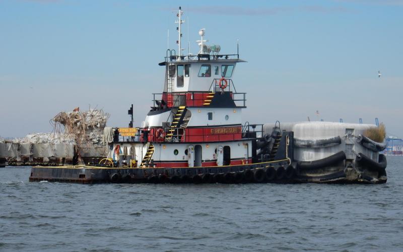 Pusher Tugboat Rising Sun