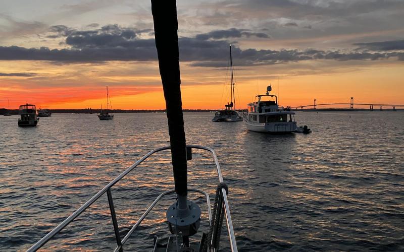 Day 86 At anchor in Newport RI