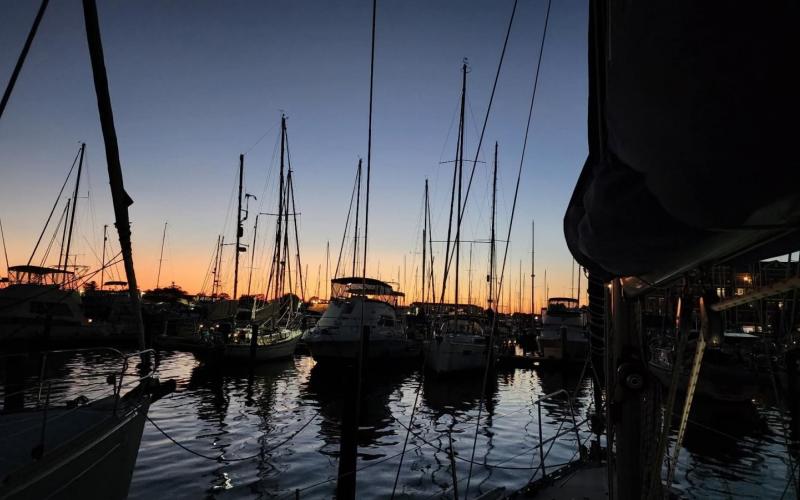 Sundowners at the dock