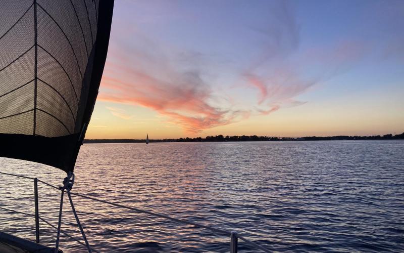 A gorgeous sunset over Solomons