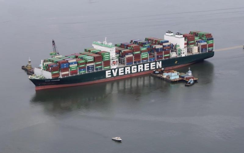 the 46' Carmen looks so tiny next to that ship