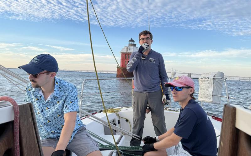 Sandy Point Shoal Light, the start of our adventure