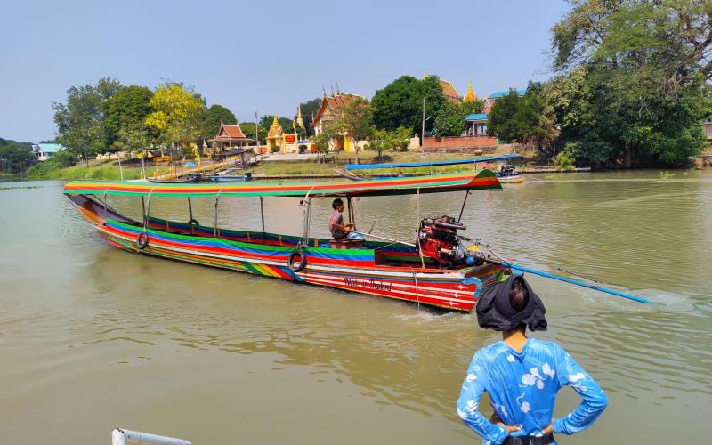 Longtail Boat ride on Pa Sak River Thailand