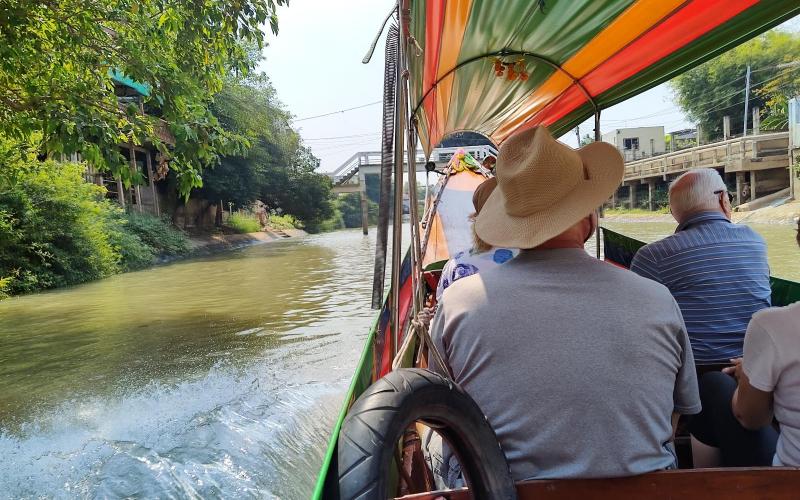 Longtail Boat ride on Pa Sak River Thailand