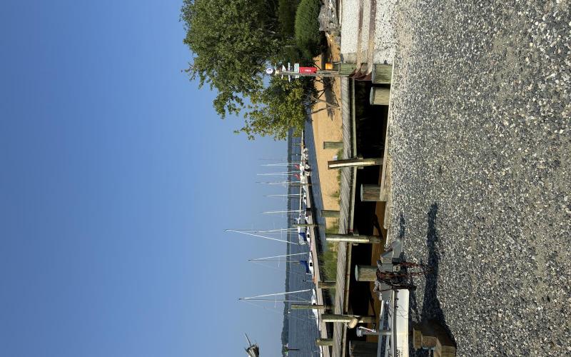 before we set the boat up