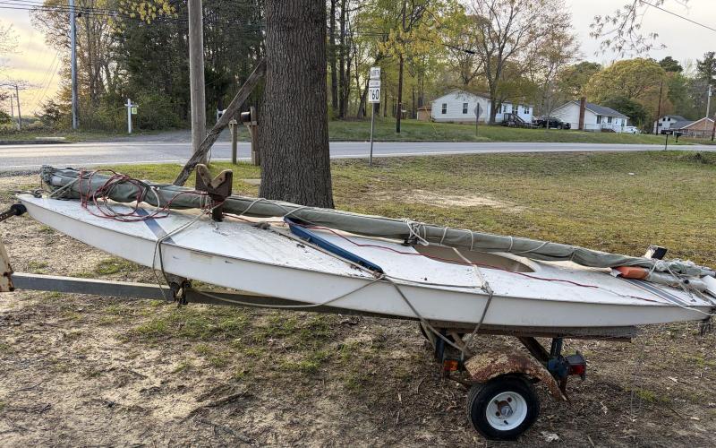 The new boat, in her unrestored state