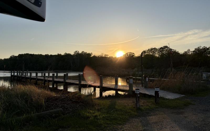 Sunset over Cole Creek