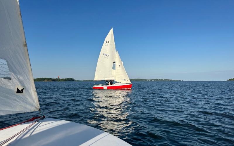 Flying Scot racing on the Magothy River