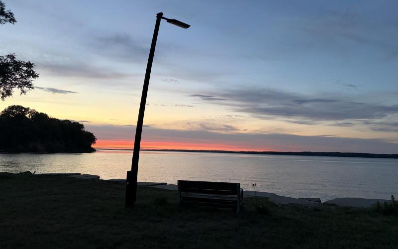 Calm water & a pretty sunset