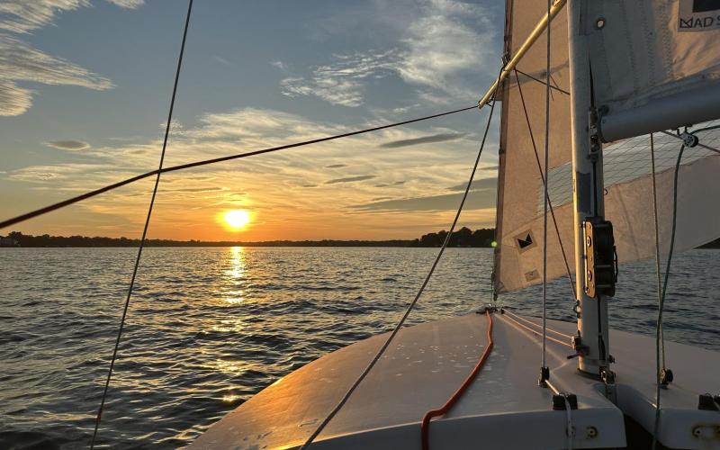 Sailing into the sunset