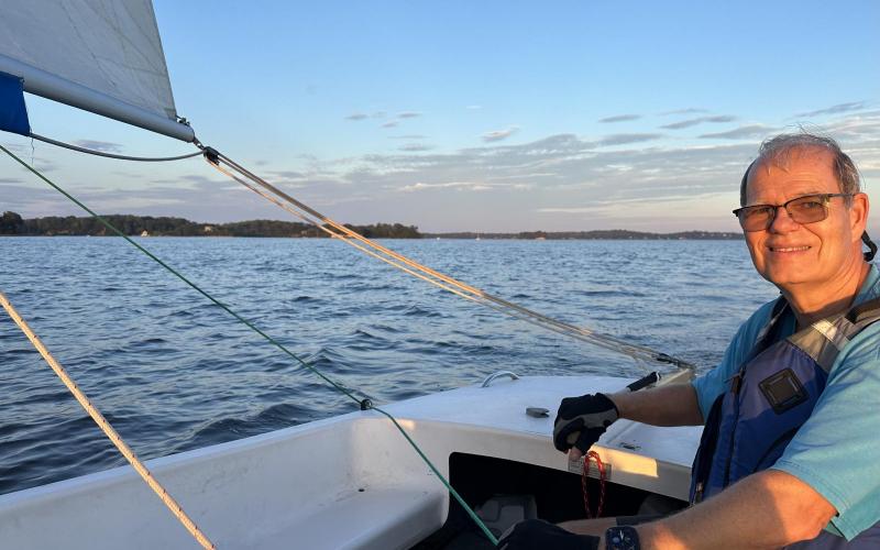 Sailing a Flying Scot on the Magothy River