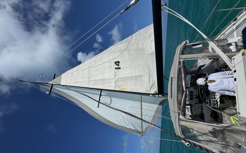 Sailing home Aberdeen Creek