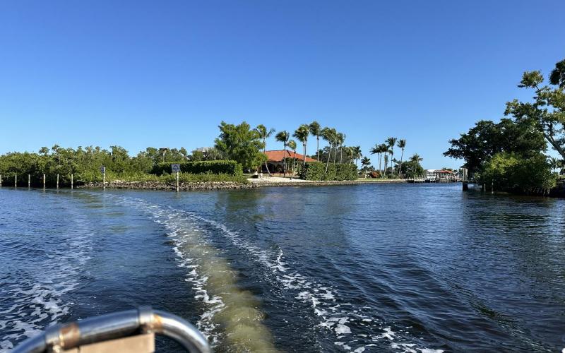 Heading through Buckleys Pass on the way to Charlotte Harbor