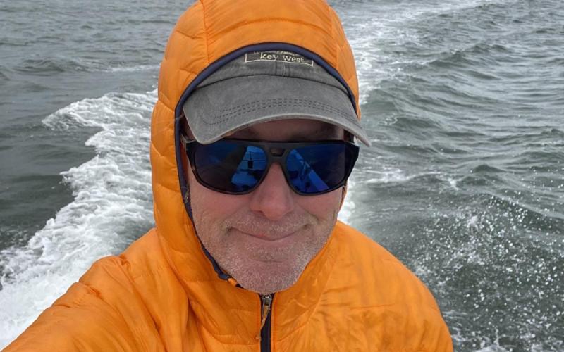 Seems a little cold to be getting in the water