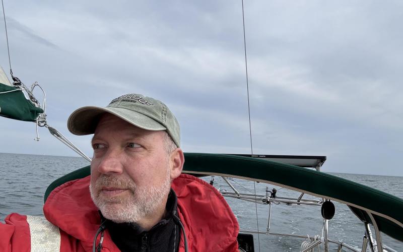 Cloudy and chilly day on the bay