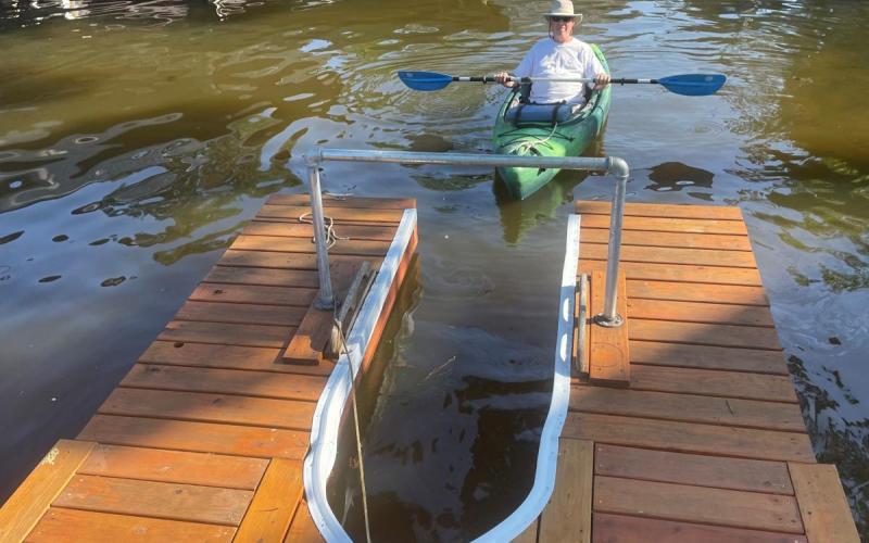 Kayak at dock
