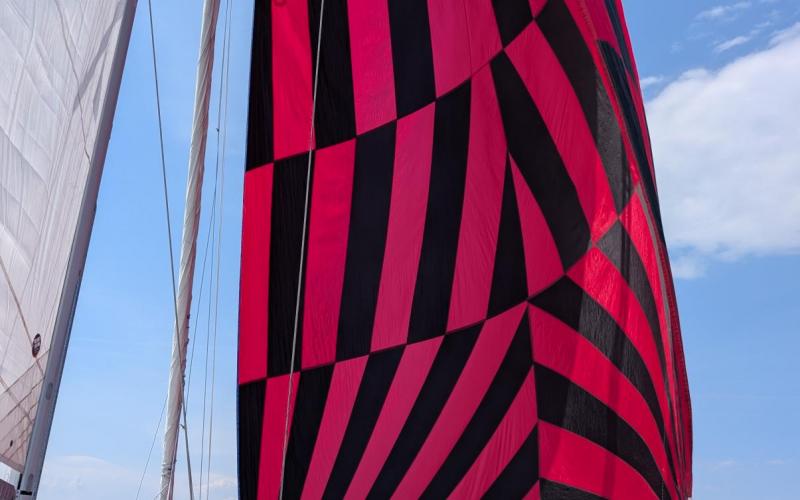 Spinnaker looked good even with barely any wind