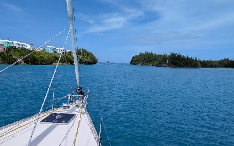 Leaving "the cut" from the St George lagoon