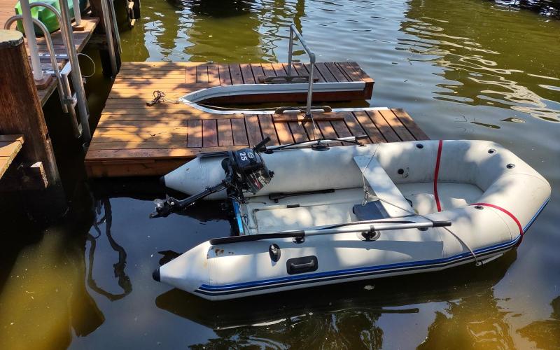 RIB at dock