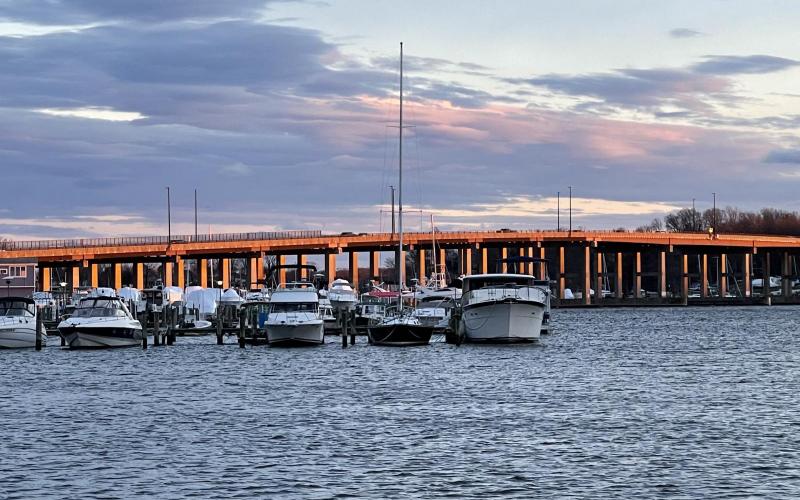 Sunset on the Rt2 Bridge