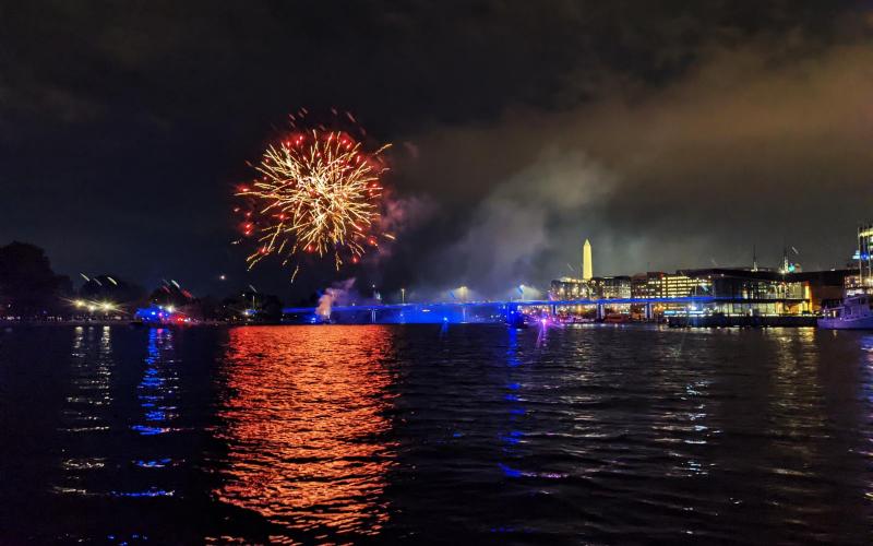 Took my parents out to see the fireworks at the Wharf