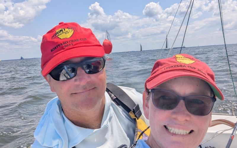 Drew Mutch and Michael-Anne Asford at the AYC Two Bridge Fiasco