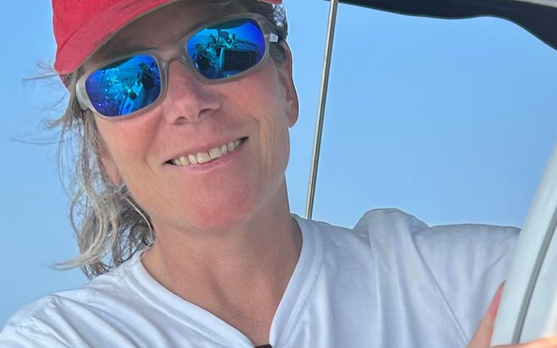 Hattie Warwick-Smith in her Mt Gay Red hat!