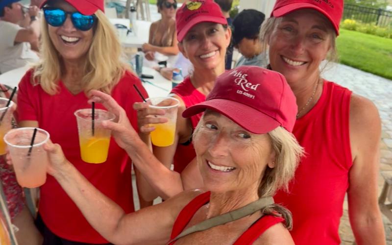 Renee Weir's HHSA Women's Regatta team including herself, Maureen Lanshe, Kerri Bostwick and Antoinette Wilkins.
