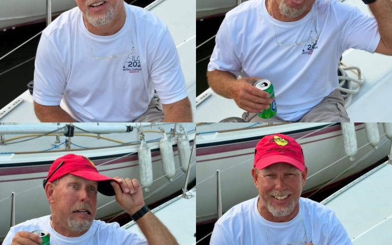 Renee Weir took this pic of Jeff West after a hot race on Hot Pepper.