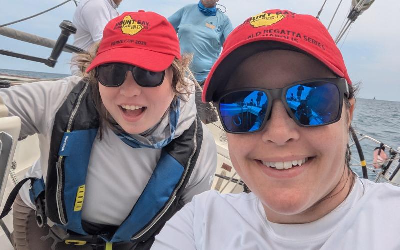 Jordan Hecht racing in the Sailing World Series Chicago