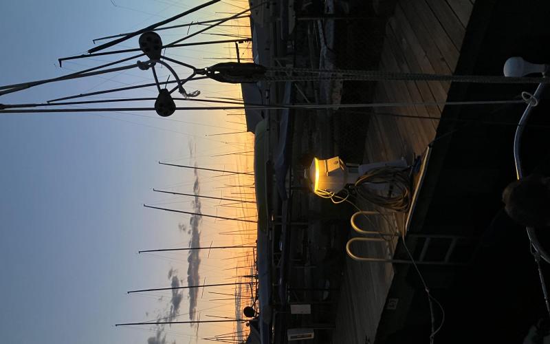 view from boat after we put her away