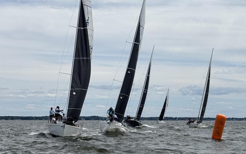View from the Windward Mark boat