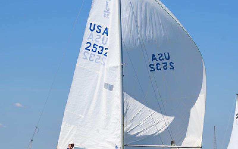 Spin Sheet photo of us on J24 Roo