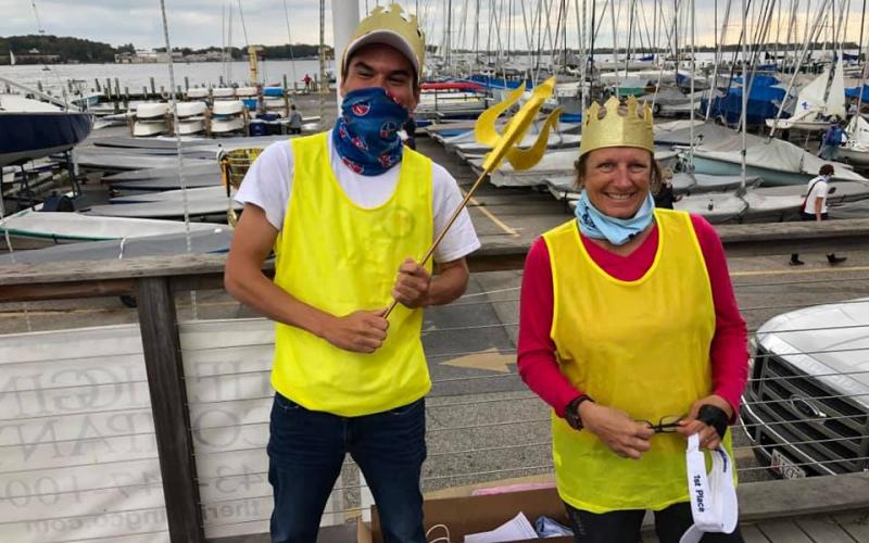 The yellow jersey goes to the winning team!