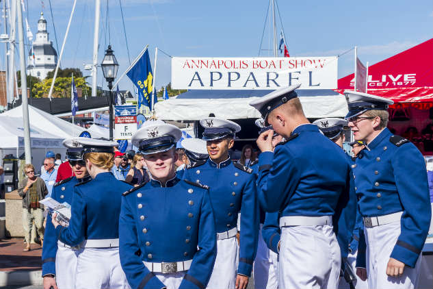 Navy beat Air Force on Saturday. Photo by Ben Cushwa