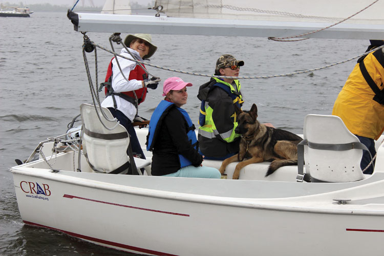 Sailors are doing more than ever to provide veterans and active troops access to the water. Photo courtesy of CRAB