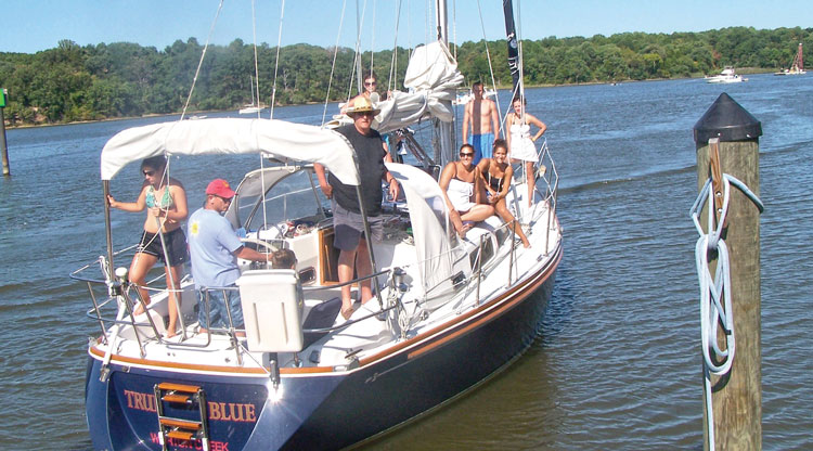 A cruising sailboat is a great way to round up the cousins for family fun. Photo courtesy of Mike Boylan