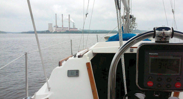 Sailing up the Patuxent River