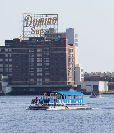 Take advantage of discounted winter fares and ride the water taxi all day for $8. 