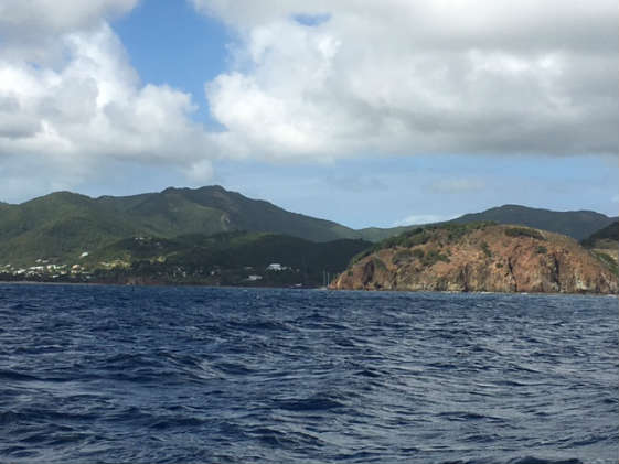 Martinique from the water.